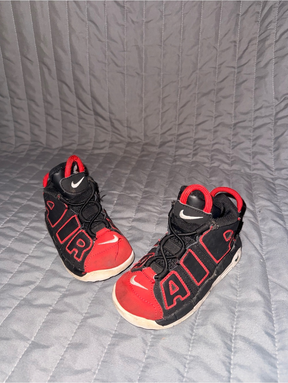 Nike Air More Uptempo 'Red Toe' Toddler sneakers